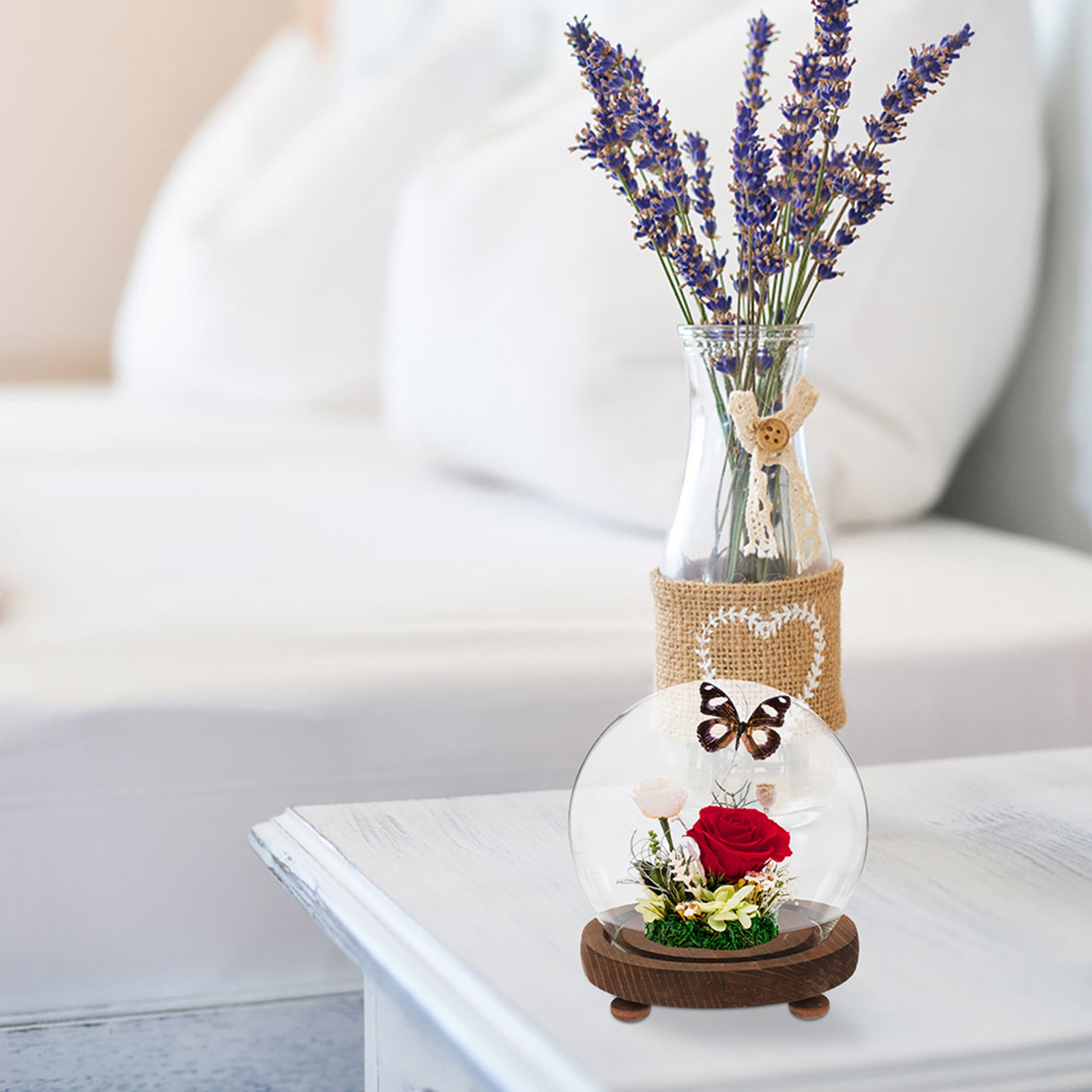 Plastic Dome Clear - Penutup Kaca Bulat Kubah Ornamen Kotak