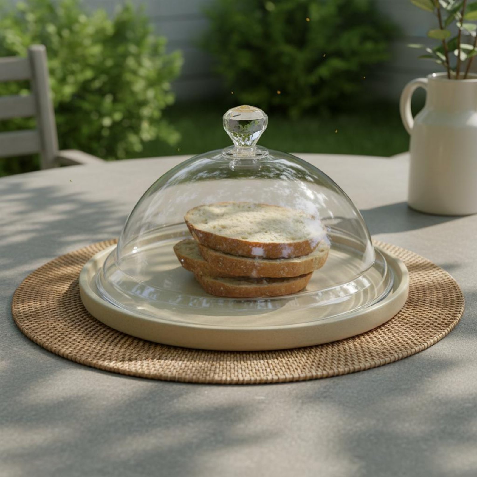 Plastic Dome Clear - Penutup Kue Anti Debu Transparan, Tutup