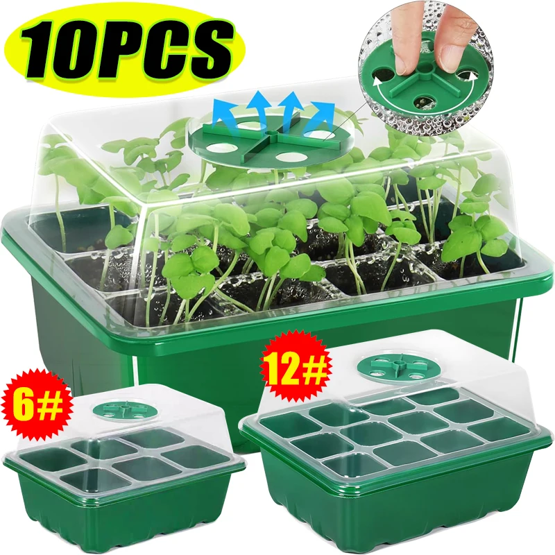 Humidity Dome Kit - Baki Semai Bibit 6/12 Grid dengan