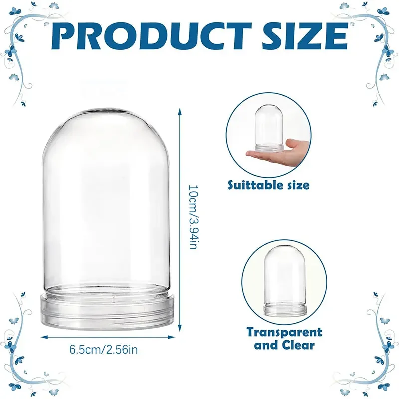 Plastic Dome Clear - Kotak Display Kubah Plastik Transparan dengan