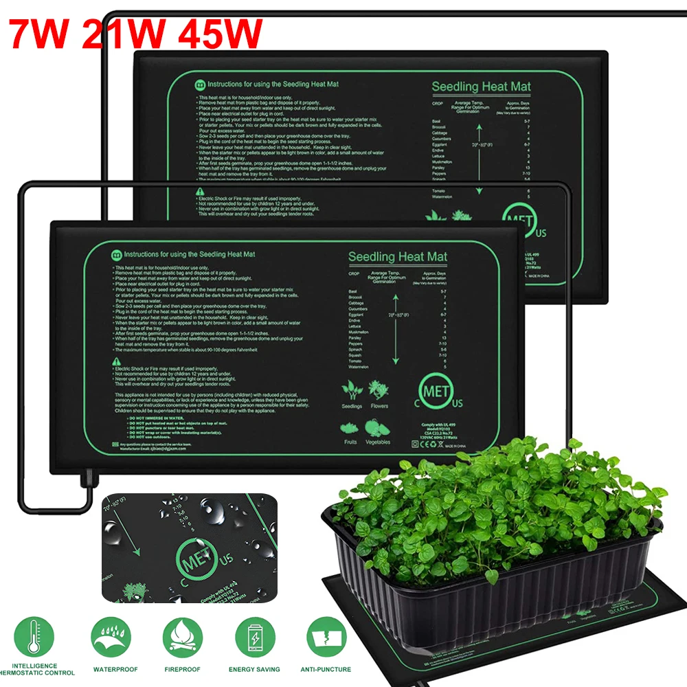 Heat Mat Seedling - Alas Pemanas Bibit 10/25/50CM untuk Tanaman