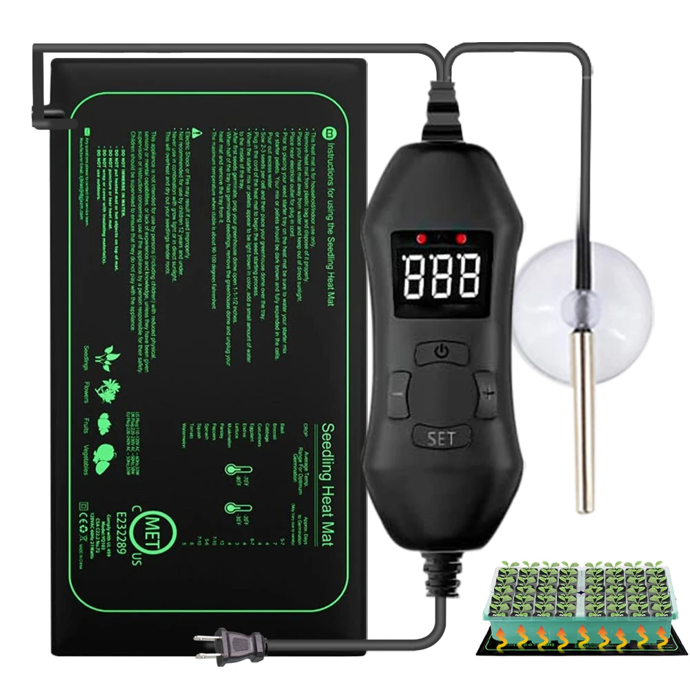 Heat Mat Seedling - Alas pemanas bibit tanaman, 50W EU-US/UK/AU