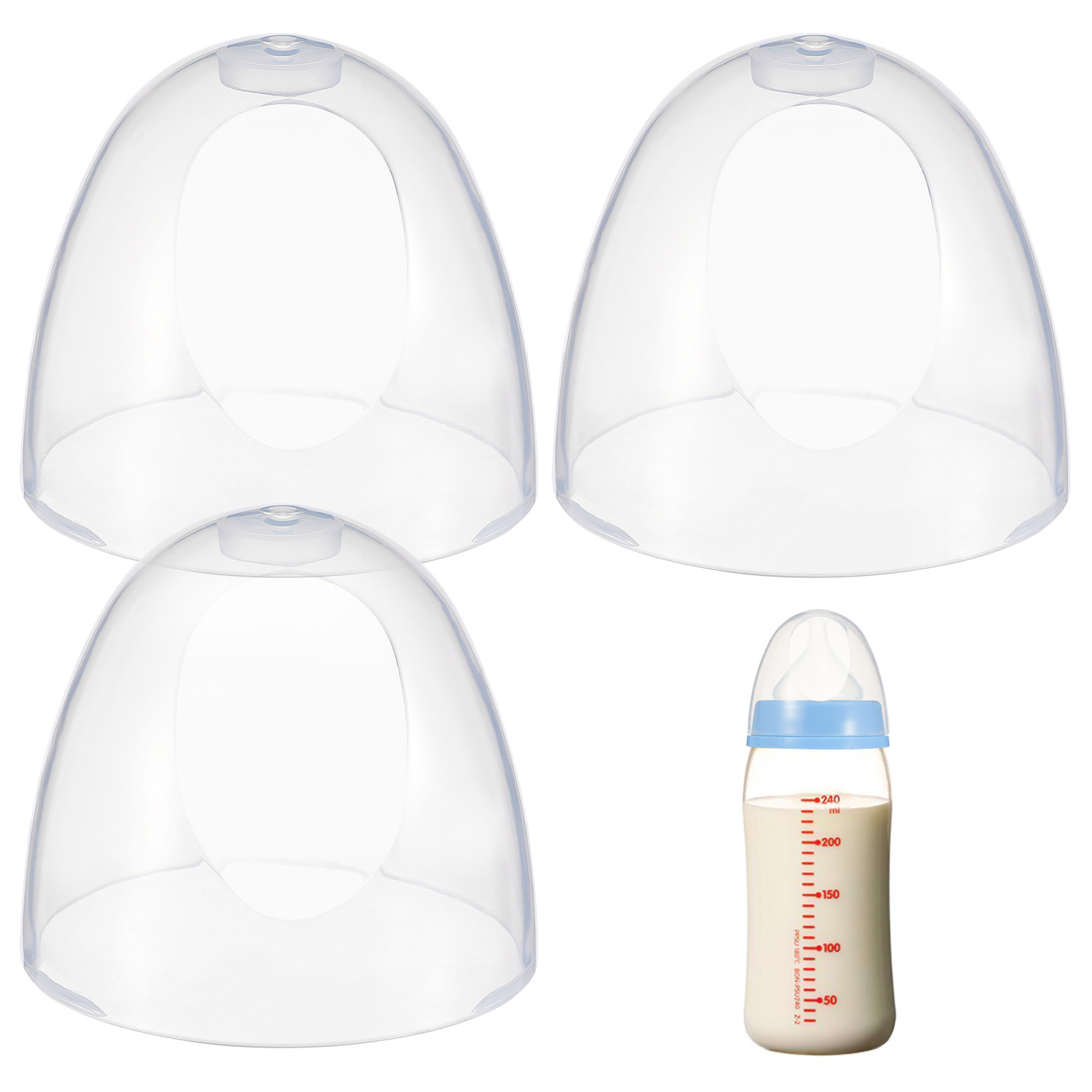 Plastic Dome Clear - Tutup Botol Bayi Plastik Pengganti Anti