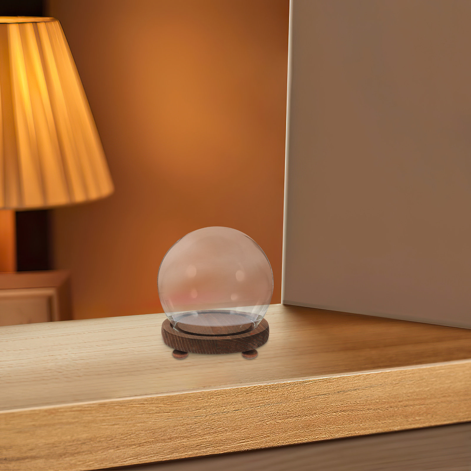 Penutup Kaca Bulat Kubah Ornam - Plastic Dome Clear ulasan dan harga