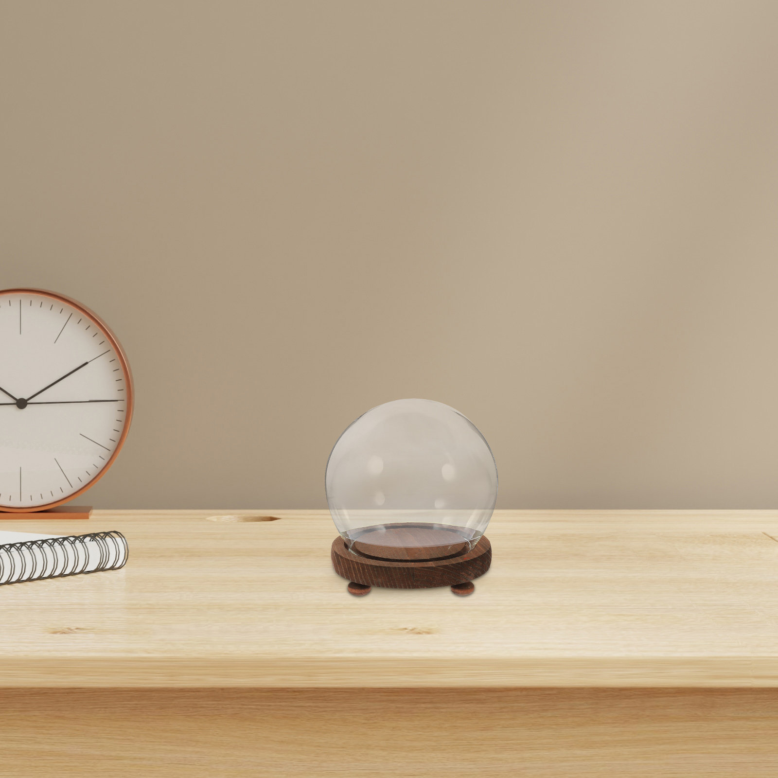 Penutup Kaca Bulat Kubah Ornam - Plastic Dome Clear ulasan dan harga