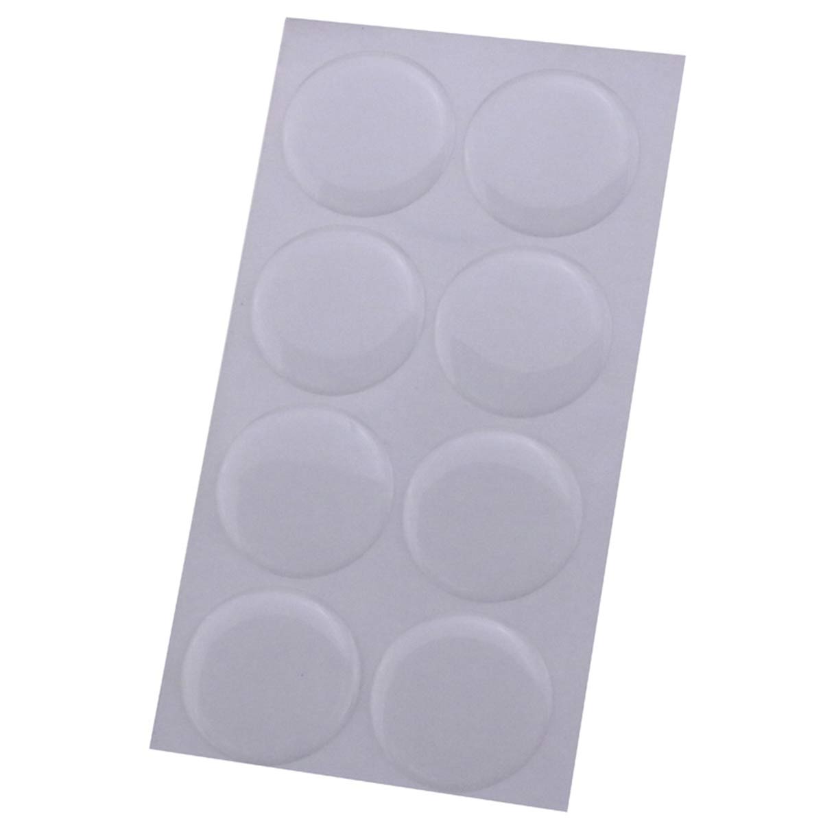100PCS Stiker Kubah Bulat Resi - Plastic Dome Clear ulasan dan harga