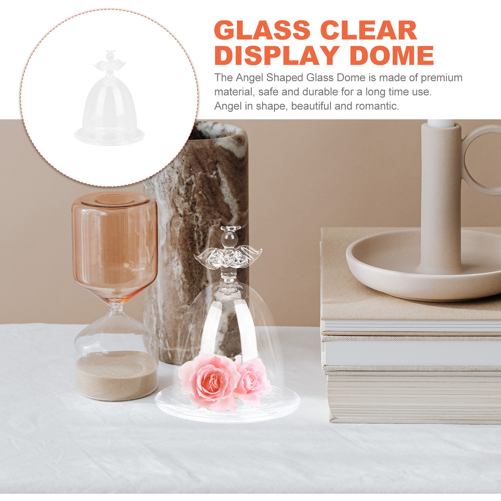 Kubah Kaca Penampil Bunga Awet - Plastic Dome Clear ulasan dan harga