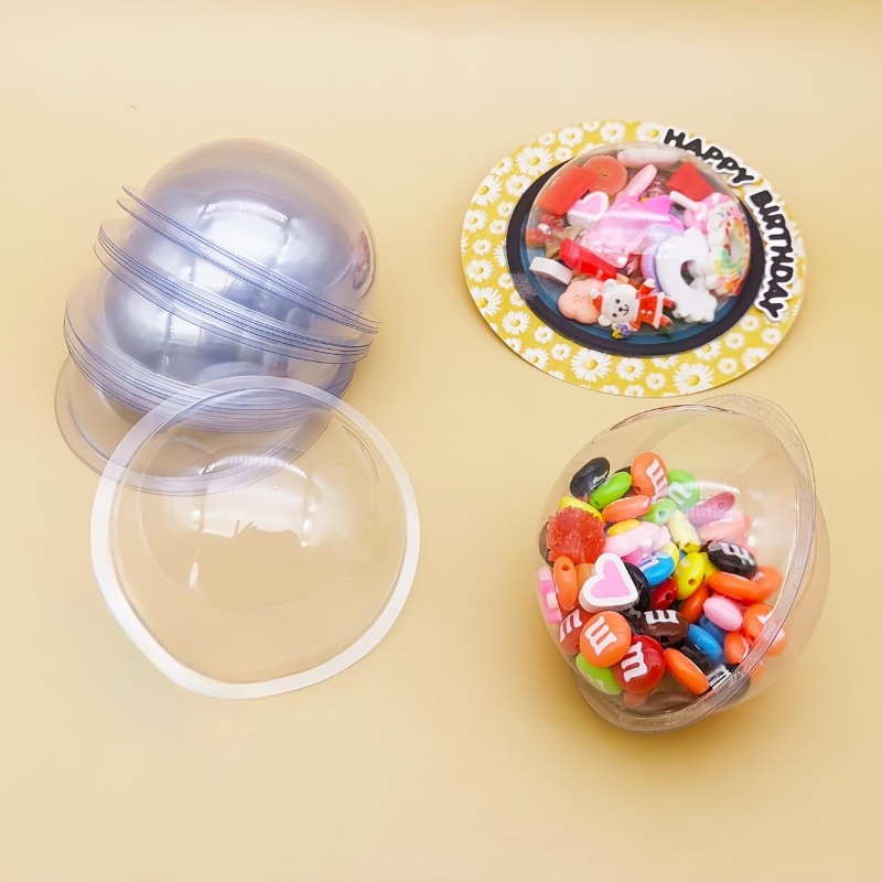 10 Buah/Set Set Kubah Permen P - Plastic Dome Clear ulasan dan harga