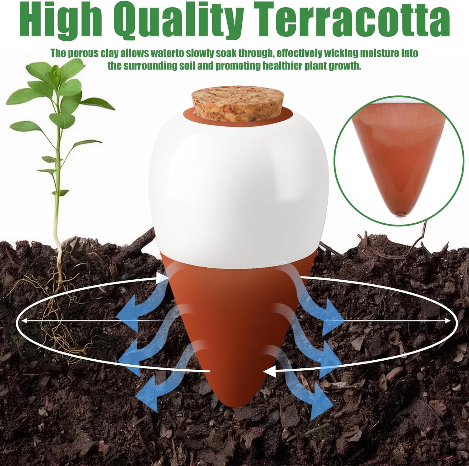 Penetes Air Tanaman dari Terak - Self Watering Insert ulasan dan harga