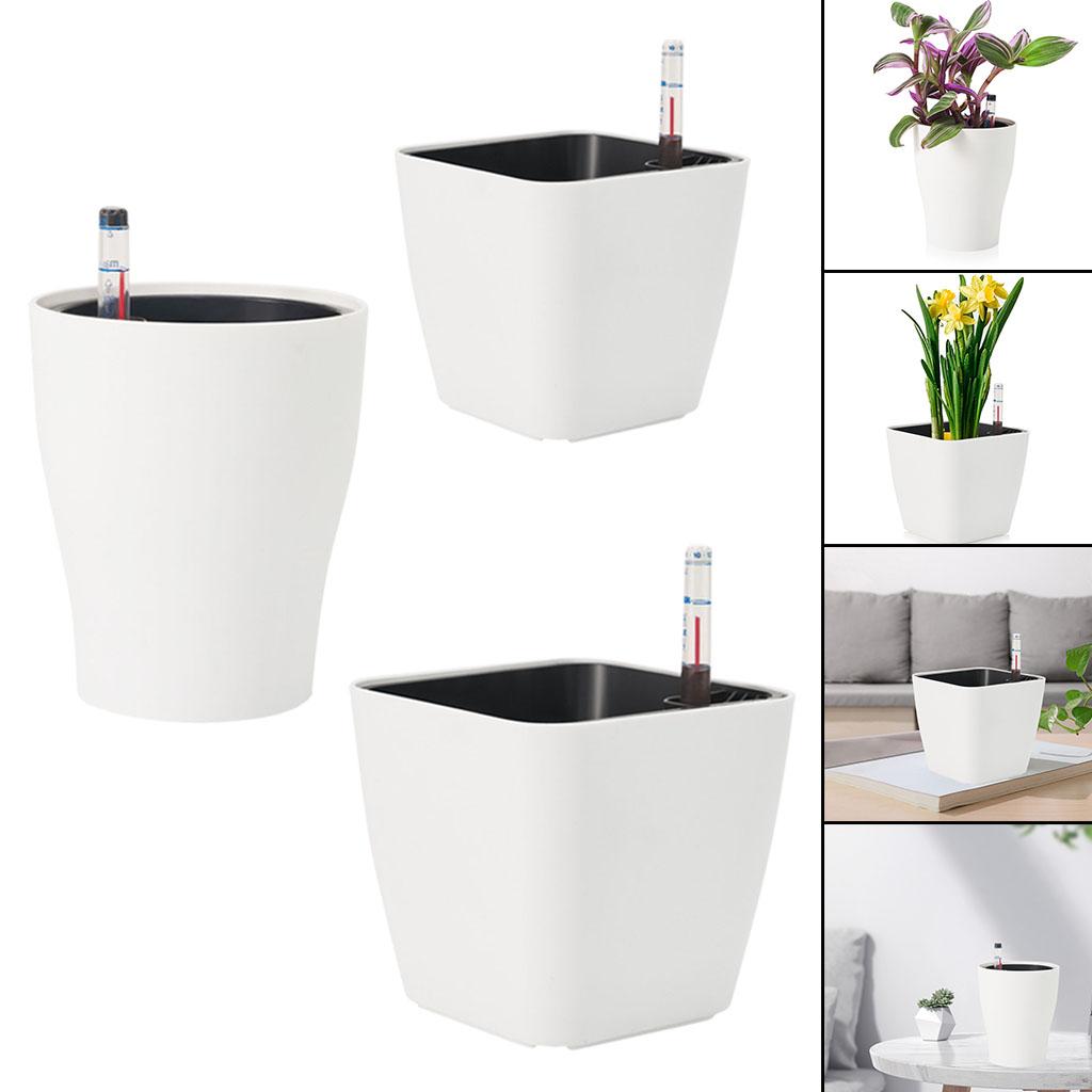 Pot Bunga Plastik Putih Penyir - Self Watering Insert ulasan dan harga