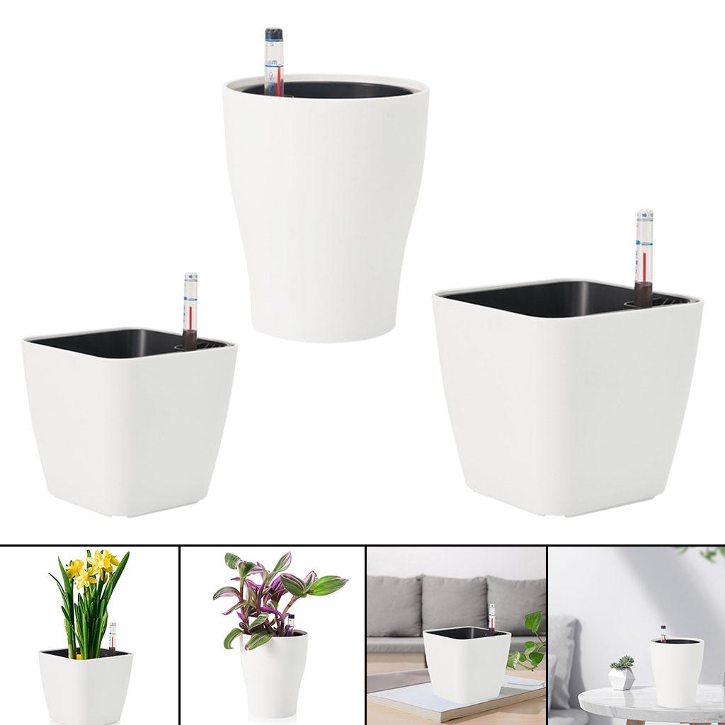 Pot Bunga Plastik Putih Penyir - Self Watering Insert ulasan dan harga