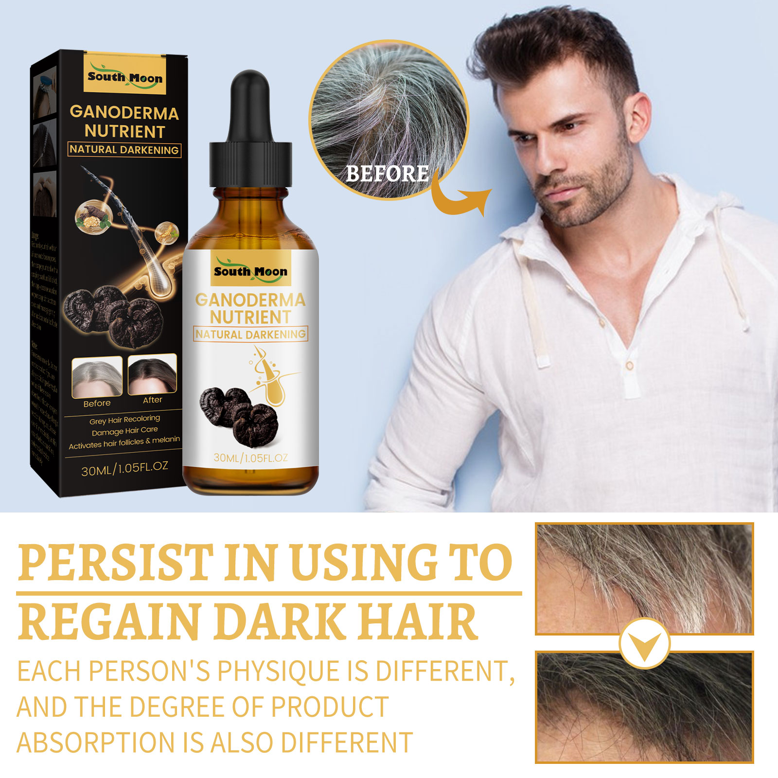 Cairan perawatan rambut Ganode - Root Stimulator Liquid ulasan dan harga
