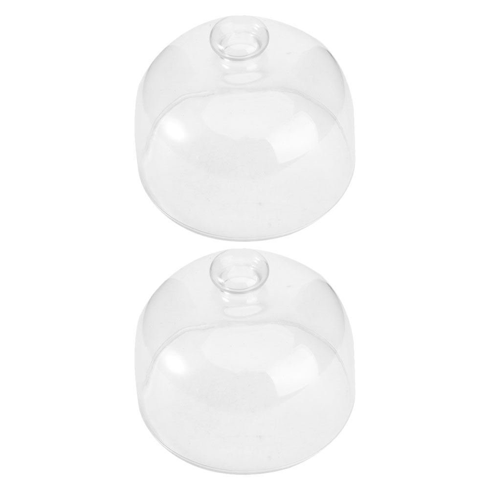 2 Buah Penutup Kubah Kue Kaca  - Plastic Dome Clear ulasan dan harga