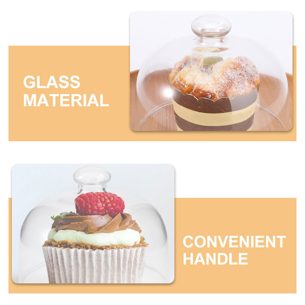 2 Buah Penutup Kubah Kue Kaca  - Plastic Dome Clear ulasan dan harga