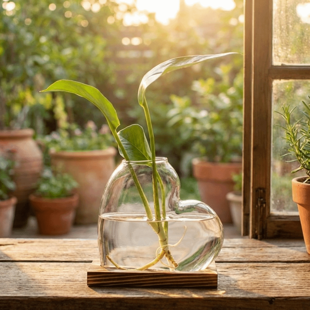 Vas Kaca Hidroponik Transparan - Propagation Station Vase ulasan dan harga